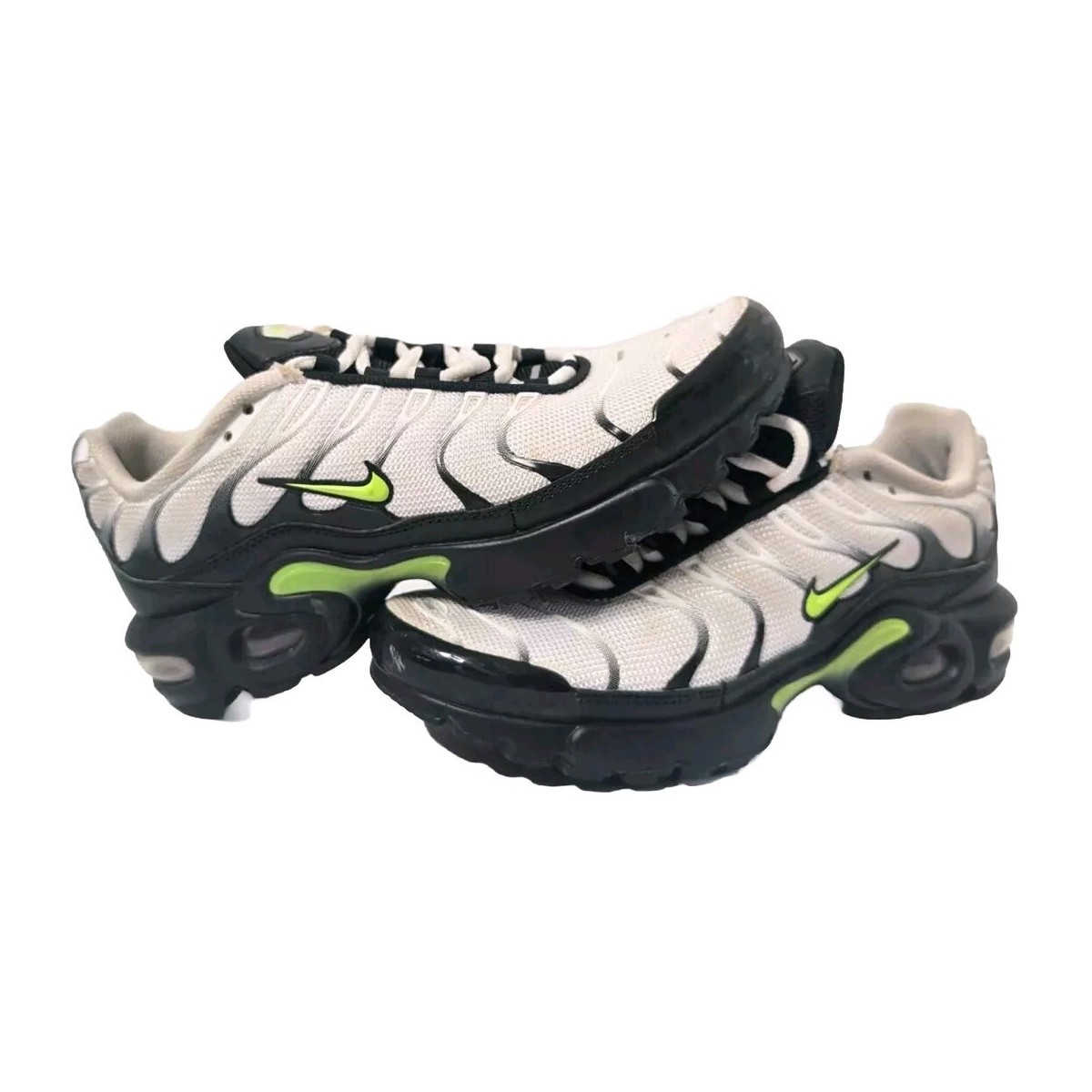 Nike Air Max Plus RF Sneakers BV0047–100 White Volt Black Size 5.5