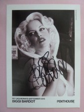 Biggi Bardot - Model / Erotik, Penthouse Autogrammkarte (original signiert)
