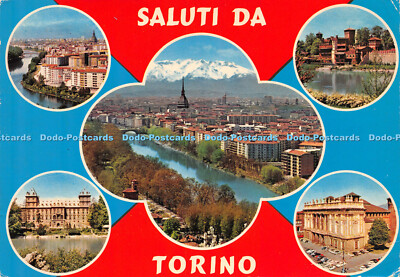 D023296 Saluti da Torino. Ditta Cagliari. D. T. C. Multi View