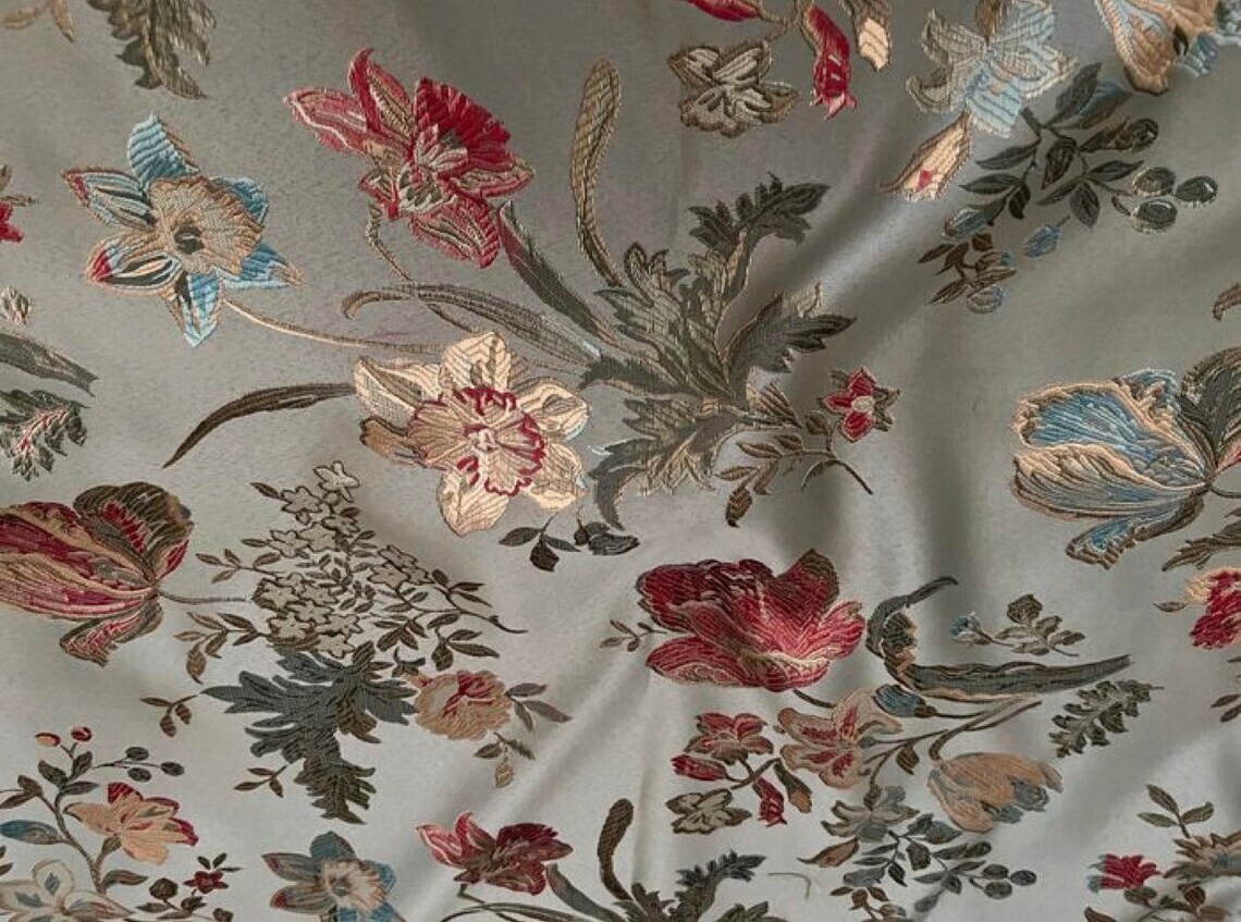 Damascus fabric STYLE San Leucio Printed Fabric, Italian Fabric 50x280cm