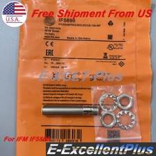 For IFM IF5896 Cylindrical Inductive Proximity Sensor 10-36VDC 100mA 4mm NPN/PNP