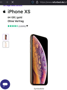 Apple iPhone XS - 64GB - Gold (Ohne Simlock) EXZELLENT