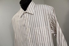 Tommy Hilfiger Dress Shirt Striped Long Sleeve VTG Button Up Mens 17 34/35 XL