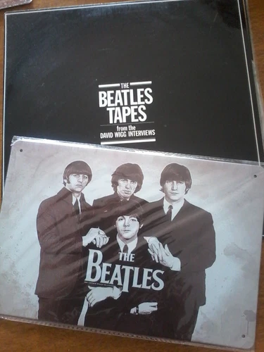 The Beatles (David Wigg I/views) 2-LP  10 songs, + DVD + Tin Sign B/new (Sealed)