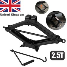 2.5T Tonne Scissor Jack Lift Wind Up For Car Van Garage w/Crank Speed Handle UK