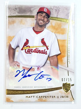 Matt Carpenter 2014 Topps Supreme Autograph 7/15 Auto card St. Louis Cardinals