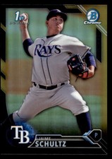 2016 Bowman Chrome Prospects Black and Gold Refractors #BCP193 Jaime Schultz