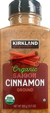 Kirkland Signature Organic Ground Saigon Cinnamon, 10.7 Ounce