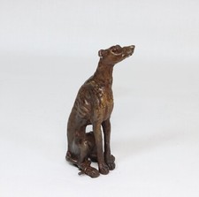Greyhound  Lurcher  Looking Up Solid  Bronze - Muhmood Tahir