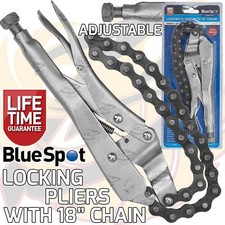 Locking Pliers Mole Grips Adjustable Vice Grips With 18" Chain Wrench Oil Filter