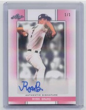 2019 Leaf Metal Perfect Game All-American #BA-RB1 Ryan Bruno Holo Pink Auto 1/1