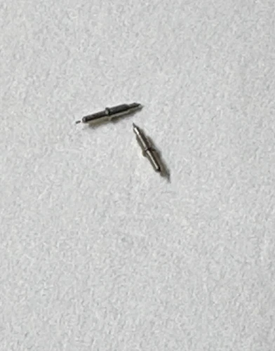 2 WALTHAM 0-3/0 SIZE BALANCE STAFFS #20208 3.45MM PIVOT: 9 NOS --BB-1908