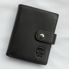 Black Leather Police Wallet Badge Holder ID CARD HOLDER -US ID Badge Holder