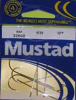 Lot De 100 Hameçons Mustad Aberdeen Plaqués Or - Taille 2/0, Tige Courte