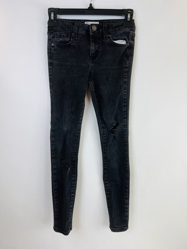 RSQ Super Skinny Black Ripped Jeans 