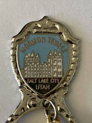 Vintage Souvenir Spoon US Collectible Mormon Temple Salt Lake City Utah