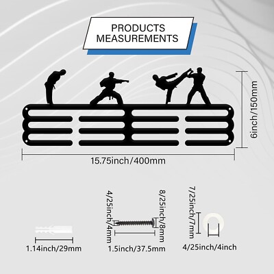 SUPERDANT Medal Hanger Karate Medal Holder Personalised Medal Rack For - View #3