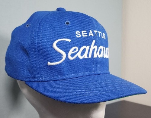 Vintage Youth Seattle Seahawks Script Sports Specialties Hat Cap Snap Back - Picture 2 of 10