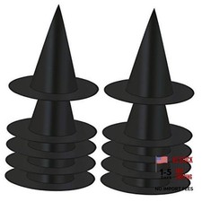 10 Pack Halloween Costume Witch Hat Accessory for Holiday Halloween Party,