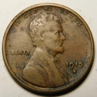 1913 S Lincoln Wheat Cent Penny  F-Details/ Corrosion  "Actual Coin Pictured"