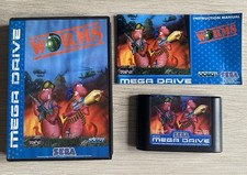 Worms Sega Mega Drive Game Complete w/ Box & Manual 1995 PAL *TESTED*