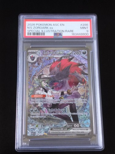 N's Zoroark ex graded PSA 9 for sale on eBay