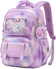 School Backpack, Kids Backpack for Girls with Anti-Theft Back Pocket, Lightweigh