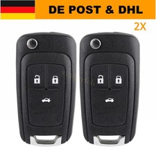 2X Klappschlüssel Gehäuse für OPEL INSIGNI...
