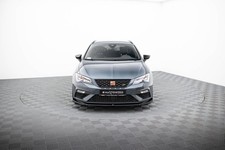 Maxton Design Frontlippe V.5 passend für Seat Leon CUPRA / FR Mk3 FL schwarz Hoc