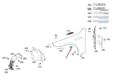 MERCEDES-BENZ AMG GT X290 Kotfl&uuml;gel vorne rechts A2908805000 NEU ORIGINAL