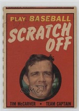 1970 Topps Scratch Off Unscratched Tim McCarver 7rf