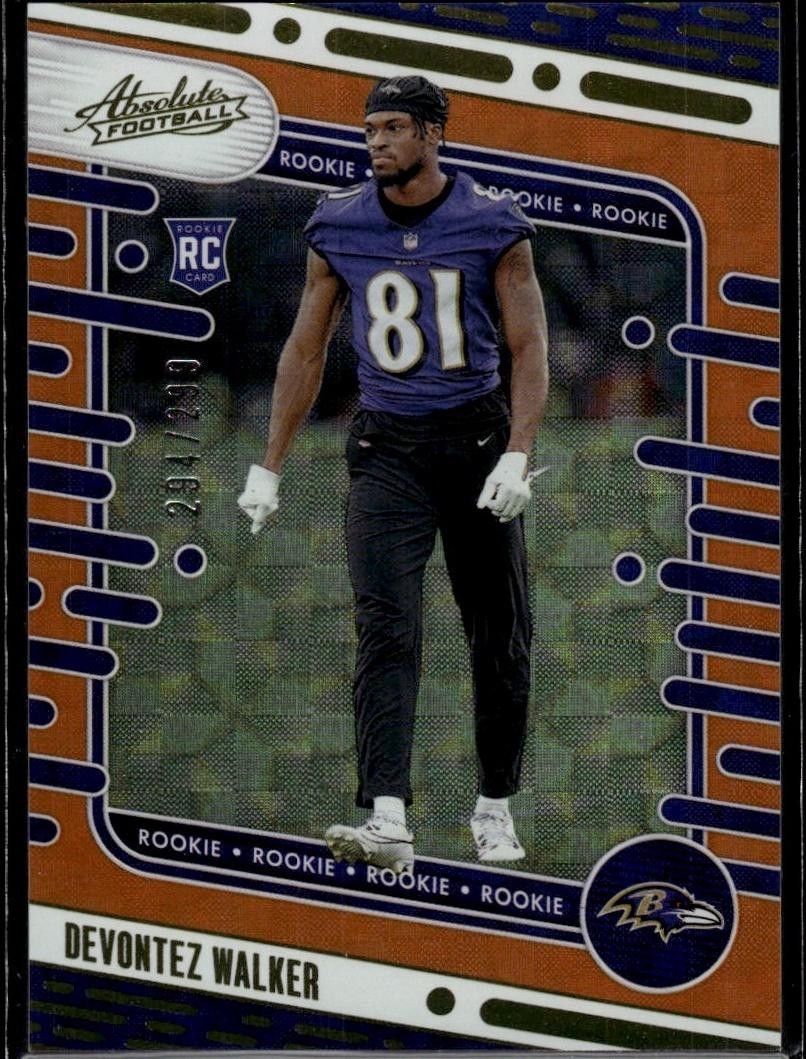 2024 Panini Absolute #181 Devontez Walker Orange Mosaic #/299