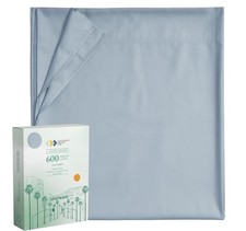 Luxury King Size Flat Sheet Only - 100 Cotton, 600 Thread Count, Soft and Br...