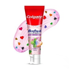 Colgate MaxFresh Rainbow Fresh Gel Toothpaste, with Heart Shaped Cooling Crystal