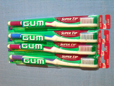Lot of 4 GUM Toothbrush Super Tip Full Size Soft New NOS 460