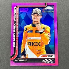 2025 Topps Chrome F1 Lando Norris #110 Grand Prix Winner Pink Refractor /250
