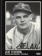 Joe Vosmik 1991 Conlon Collection TSN #221 Cleveland Indians