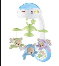 Fisher-Price Traumbärchen 3-in-1 Baby Mobile für Kinderbett, Spiel, Musik