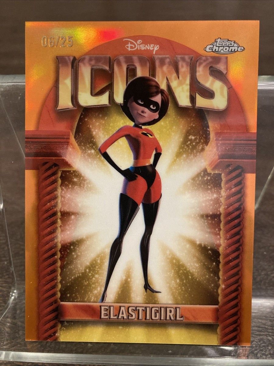 2025 Topps Chrome Disney Icons Elastigirl #DI-7 Orange Refractor