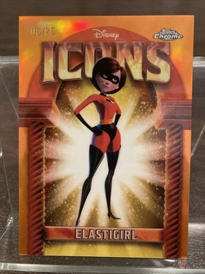 2025 Topps Chrome Disney Icons Elastigirl #DI-7 Orange Refractor