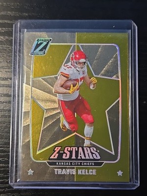 2022 ZENITH TRAVIS KELCE CHIEFS Z-STARS GOLD /10 RARE SHORT PRINT 