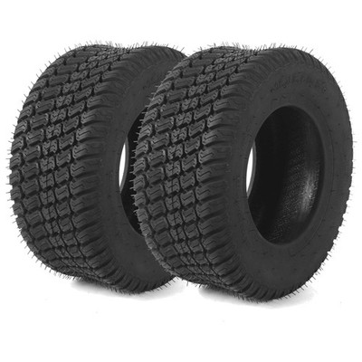 2-Pack 16x6.50-8 Tubeless Lawn Tractor Tires - Durable & Traction-Driven
