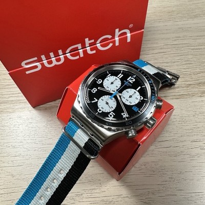 NEW✓LIMITED EDITION✓ Swatch Irony SKYBOND Chronograph Nylon