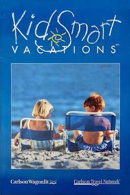 CARLSON WAGONLIT TRAVEL KID SMART VACATIONS Original 1990's poster 24x36 NM