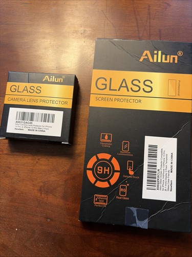 2 Glass Screen Protectors and 1 Camera Protector-Ailun Brand