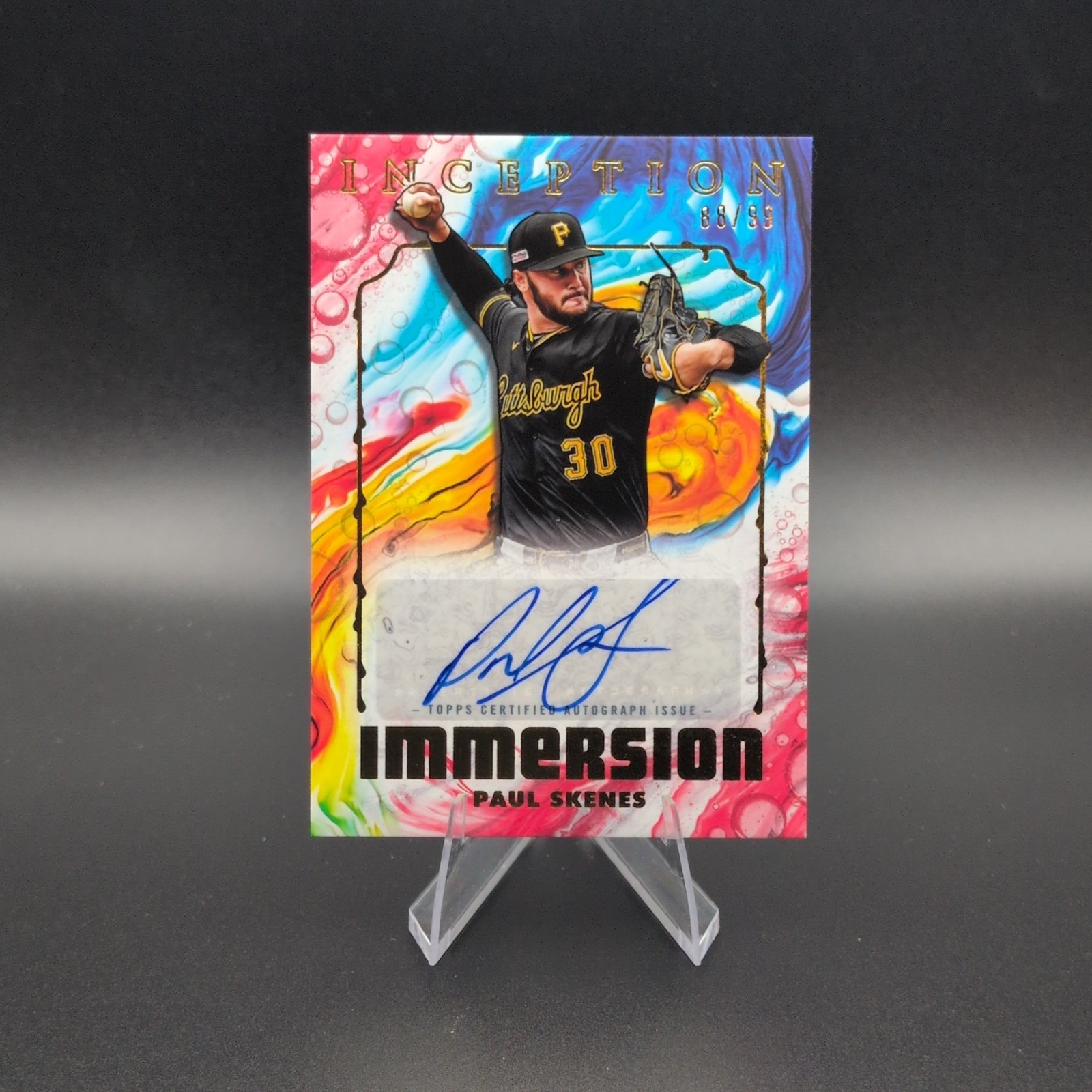 Topps 2025 Inception Paul Skenes Pirates Immersion Auto /99 IIA-PS