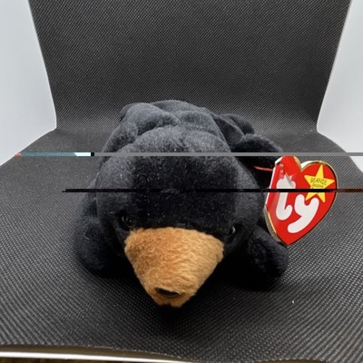 Ty Beanie Babies Blackie Bear Plush Retired Vintage 1994 Ages 3-5 Years