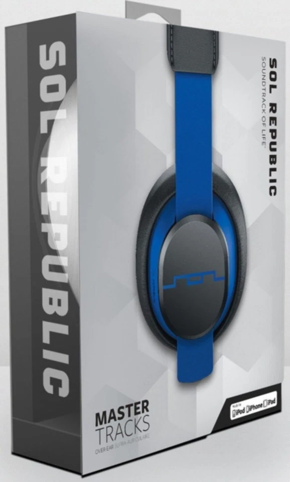Cuffie Sol Republic Master Tracks (V12) (1601-36) - Blu - Immagine 2 di 3