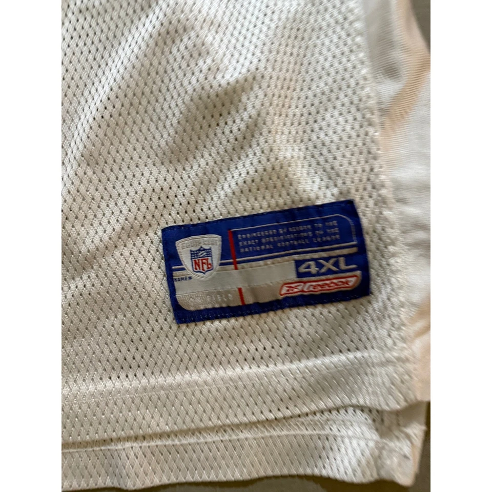 Camiseta deportiva vintage Reebok Las Vegas Raiders Big Vel #7 blanca para hombre 4XL manga corta Foto 3 de 4