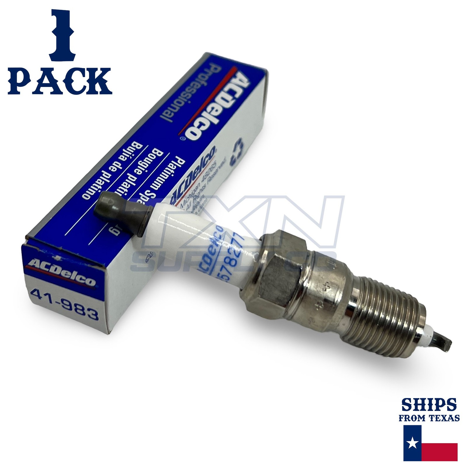 1 Pack Genuine GM ACDelco Double Platinum Spark Plug 41-983